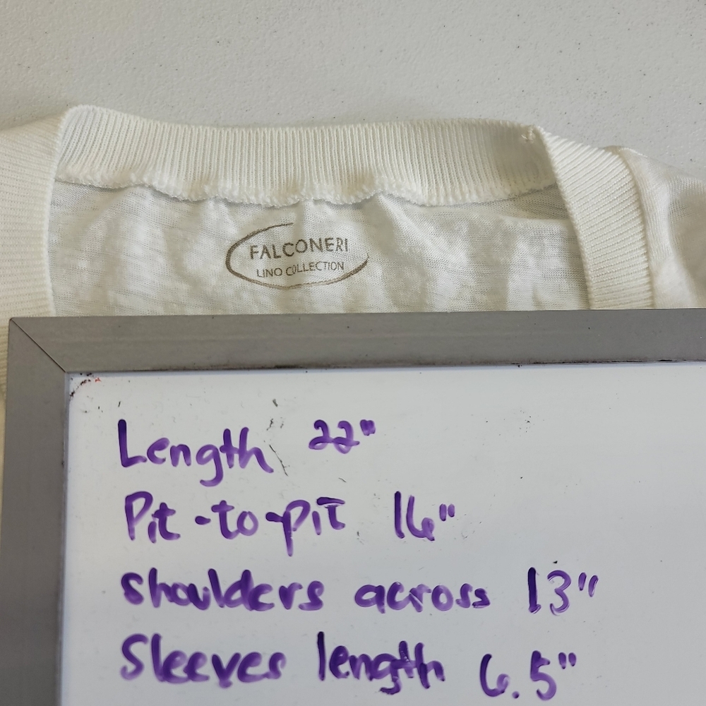 Falconeri Linen V neck basic tee - Picture 10 of 10